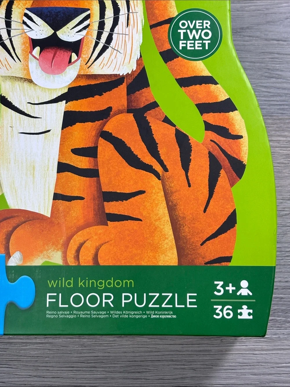 Crocodile Creek Tiger Wild Kingdom 36 Pieces Floor Puzzle NEW